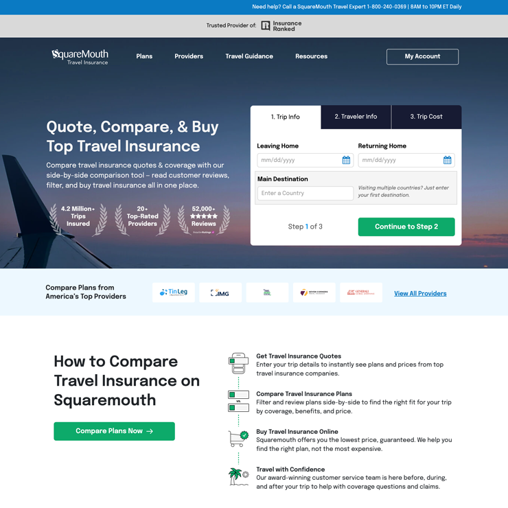 Squaremouth screen shot