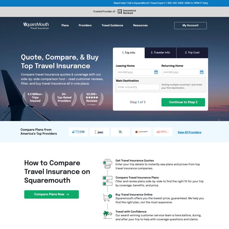 Squaremouth screen shot