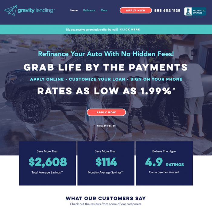 Gravity Lending Auto Refinancing Review