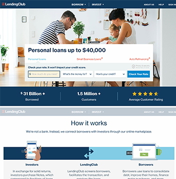 LendingClub screenshot