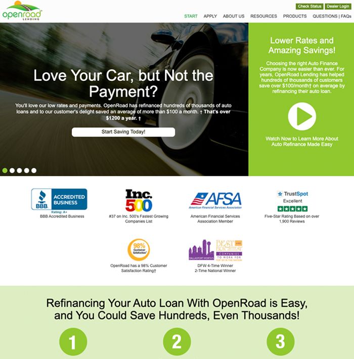 OpenRoad Lending screenshot