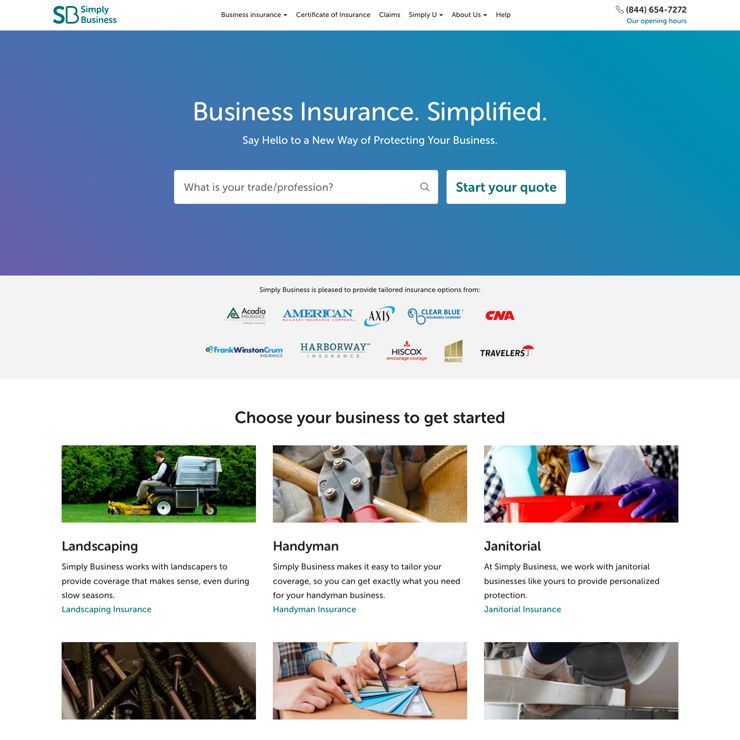 Simply Business screen shot