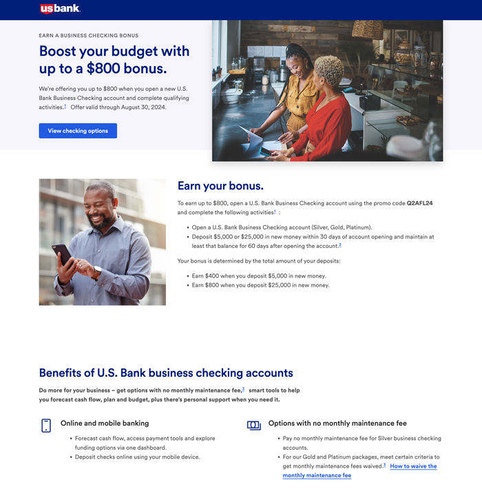 U.S. Bank Business Checking: 2024 Review