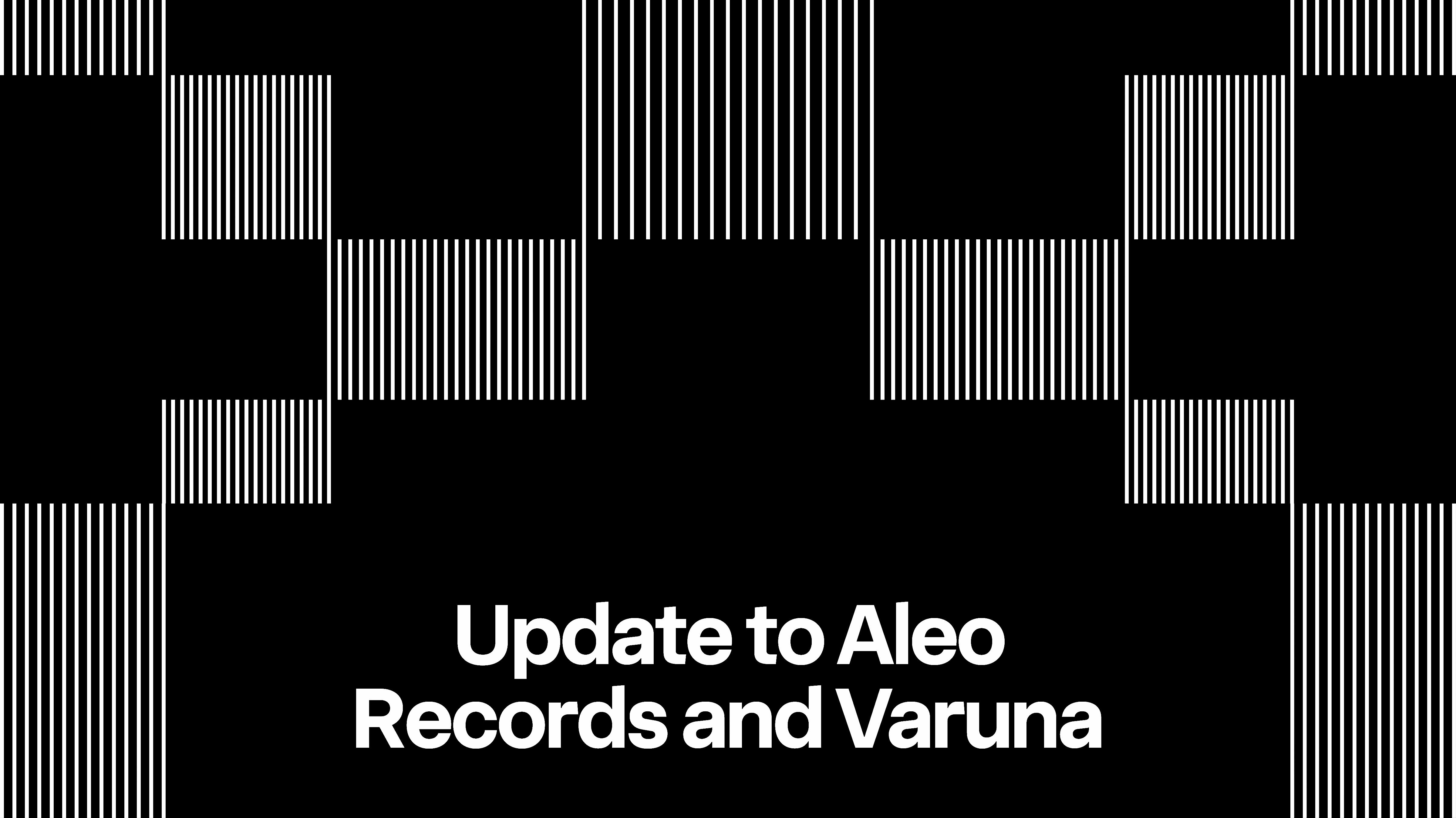 Updates to Aleo Records & Varuna