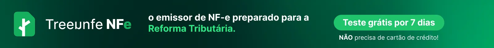 Banner Treeunfe NFe Reforma Tributária Fino