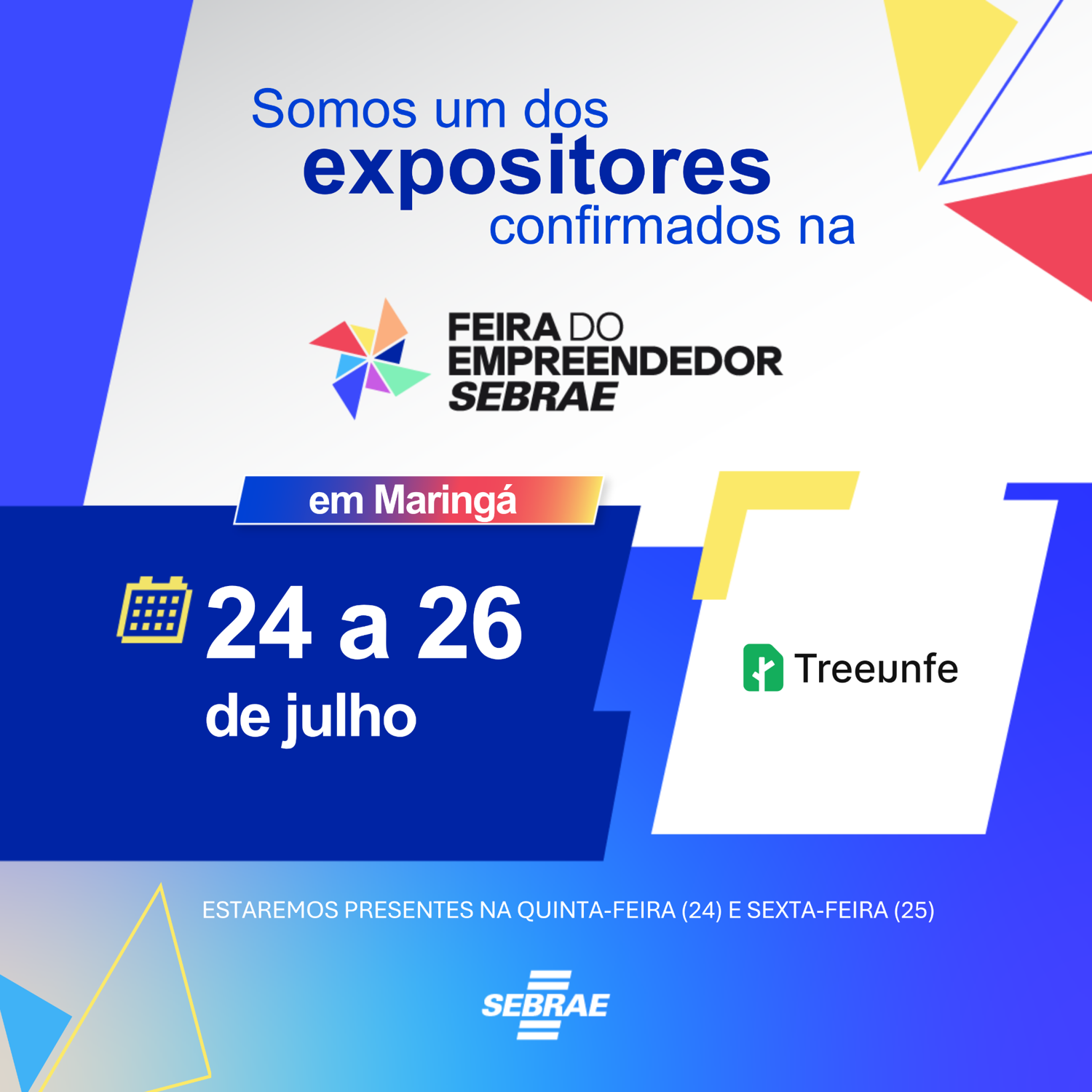 A Treeunfe estará presente na Feira do Empreendedor do Sebrae 2025