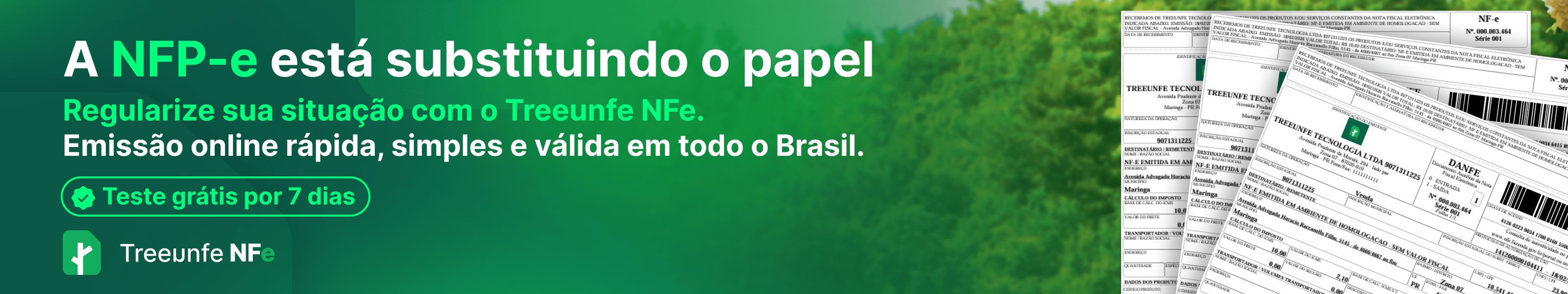 A NFP-e está substituindo o papel Treeunfe NFe
