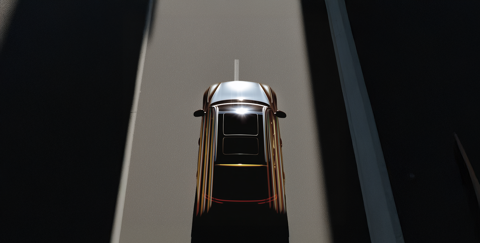 A car from bird view