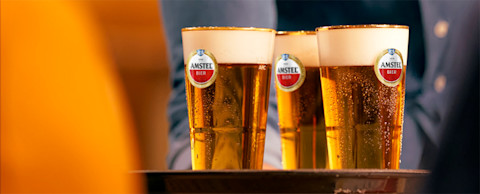 Amstel Bier tray