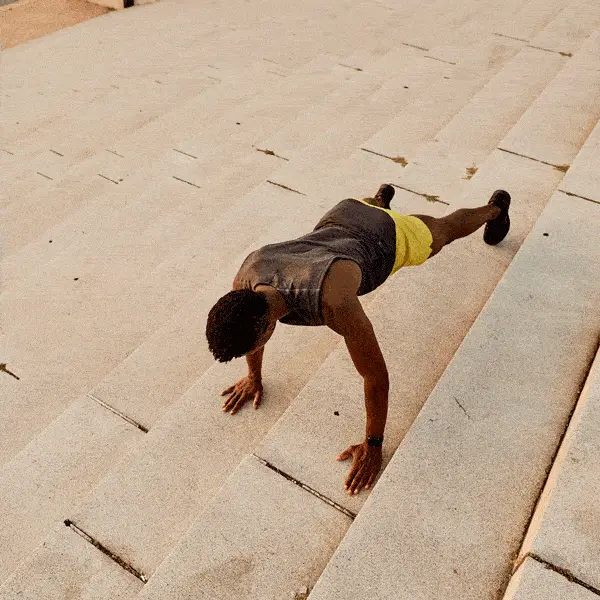 It’s Not Fitness. It’s Life. staggered push-up