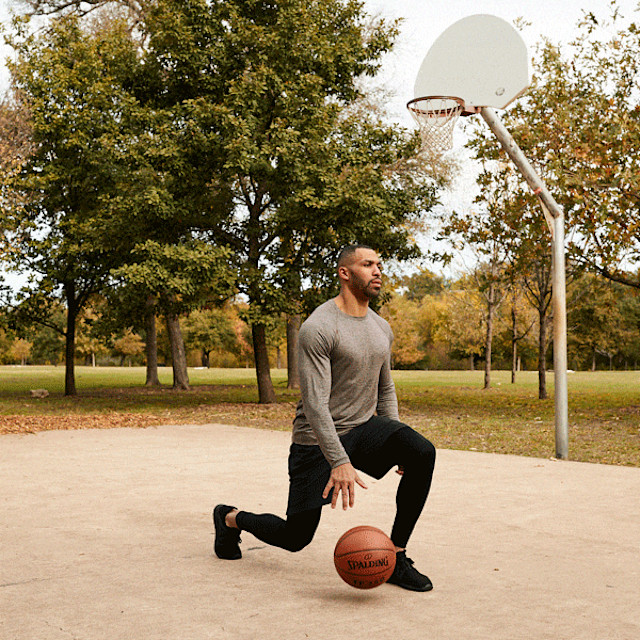 It’s Not Fitness. It’s Life. lunge hold with dribble