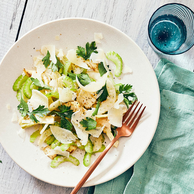 Artichoke, fennel, and celery salad