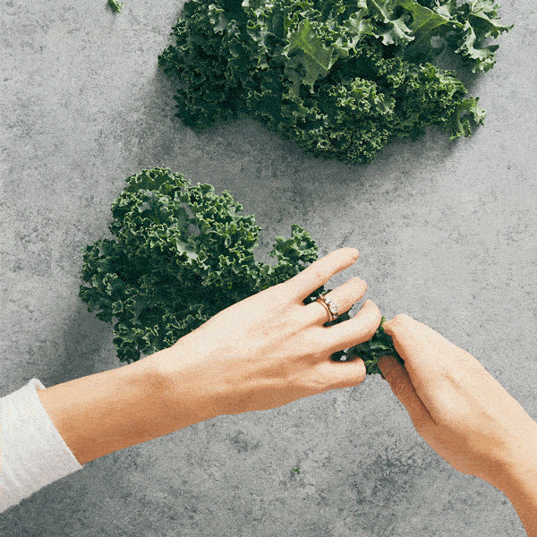 Stripping kale