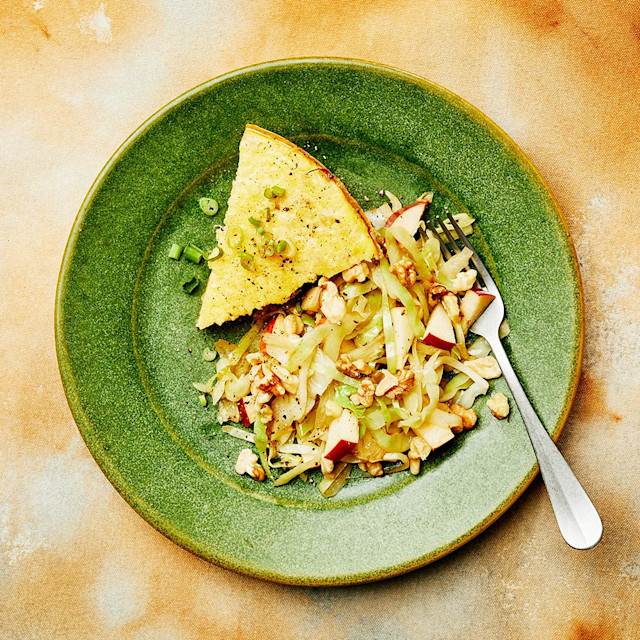 Cabbage-onion frittata