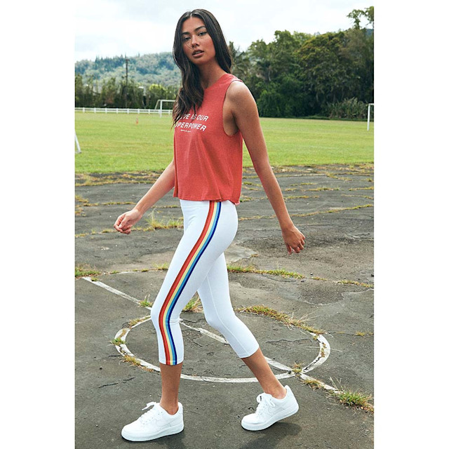 Spiritual Gangster Rainbow Crop Track Tight