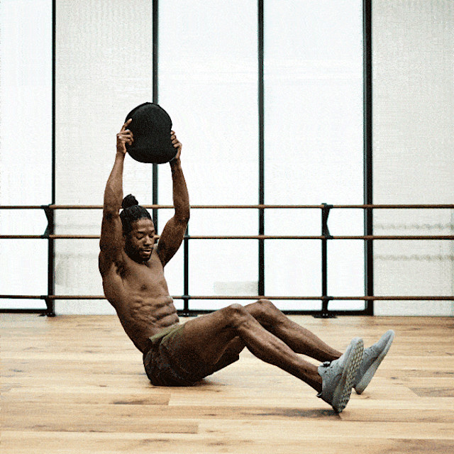 It’s Not Fitness. It’s Life. Russian twist slams (upper body)