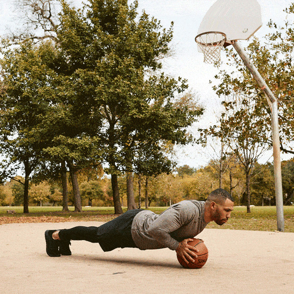 push-up on basketball