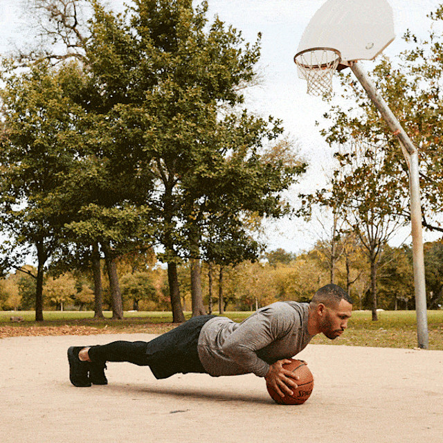It’s Not Fitness. It’s Life. push-up on basketball