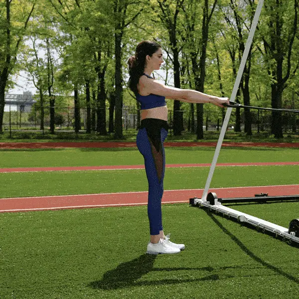 Knees + vertical pull: Reverse lunge to bent-over overhead pull