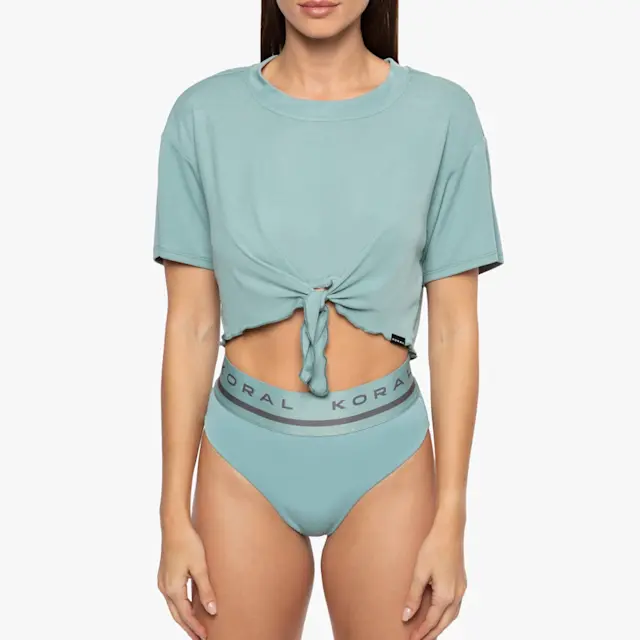 Koral Crystal Marlow Cropped Tee