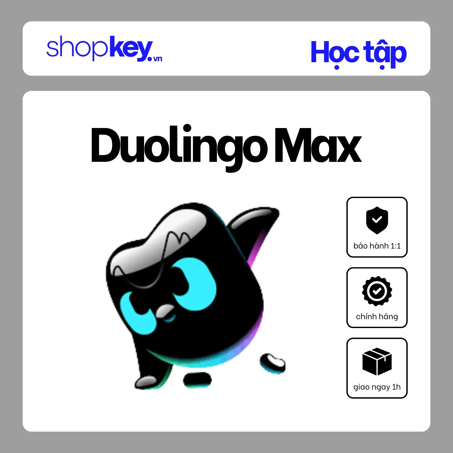 Nâng cấp Duolingo Max chính chủ