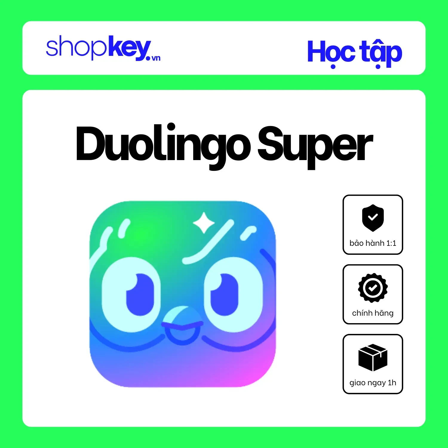 Nâng cấp Duolingo Super chính chủ