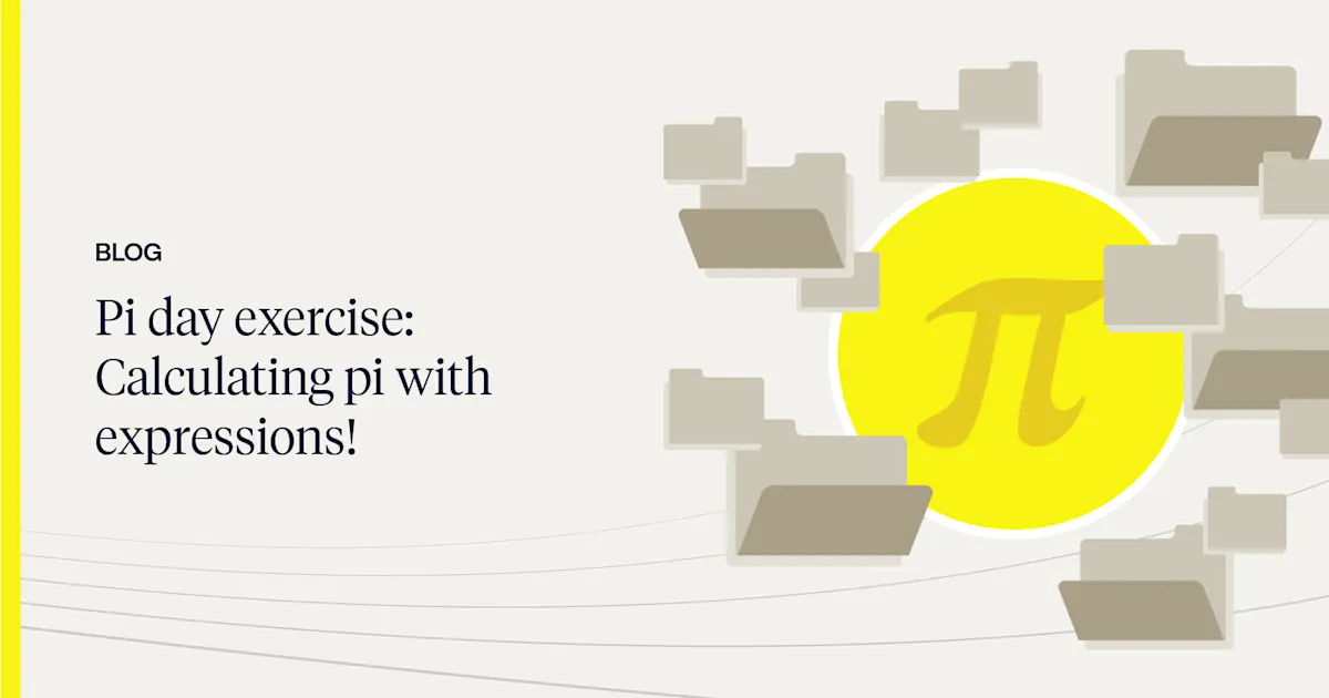 Pi day exercise: Calculating pi with expressions! | Aerospike