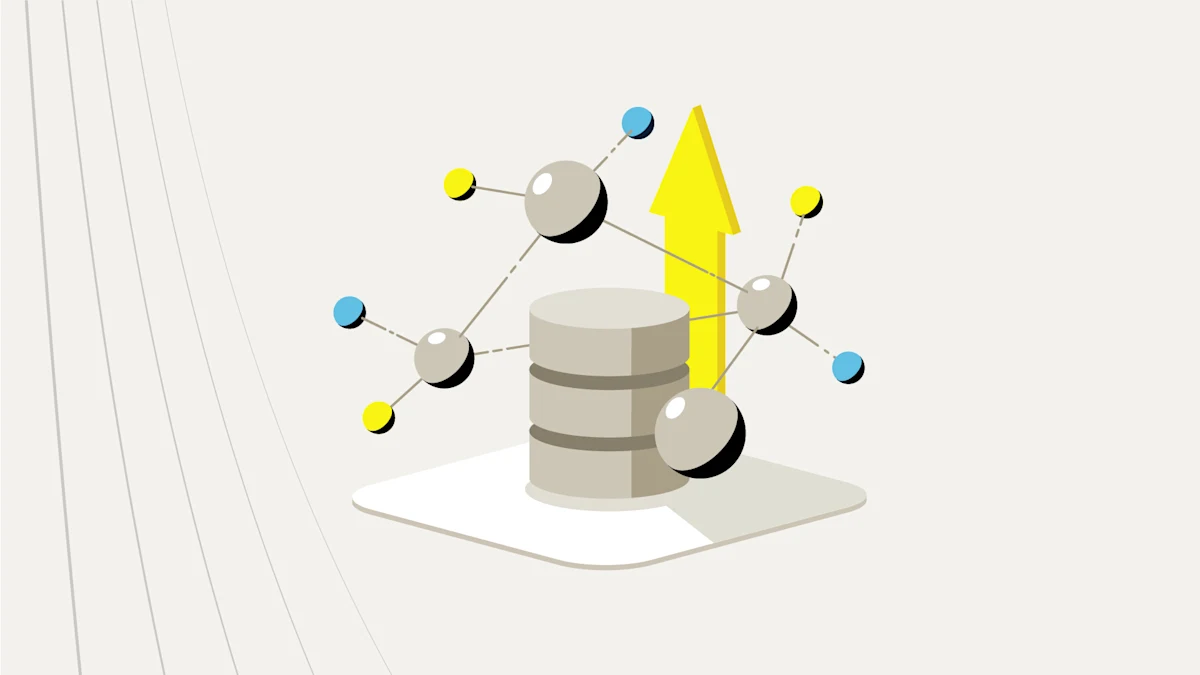 A database icon with multi-colored spheres connected by lines
