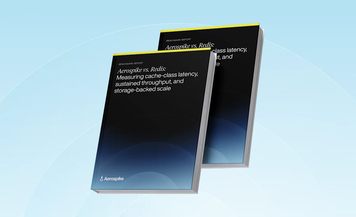 McKnight Consulting Group benchmark comparing Aerospike versus Redis across in-memory and disk-based deployments, measuring throughput, latency, durability, and scalability.