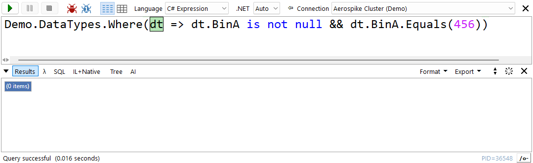 Using Auto-Values in Aerospike LINQPad Driver-data-type-casting 1707410345018