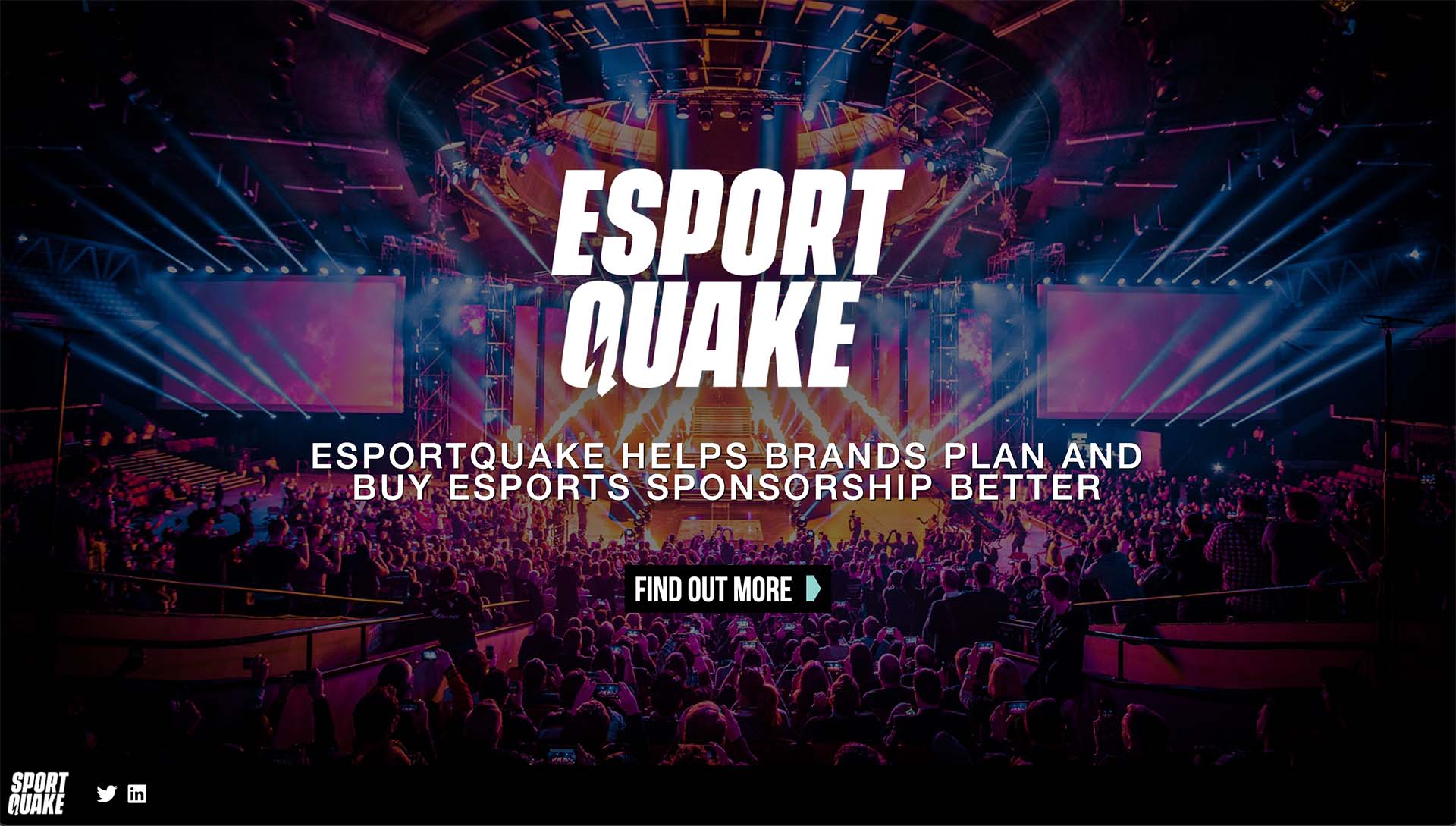 Screenshot of ESportQauke website