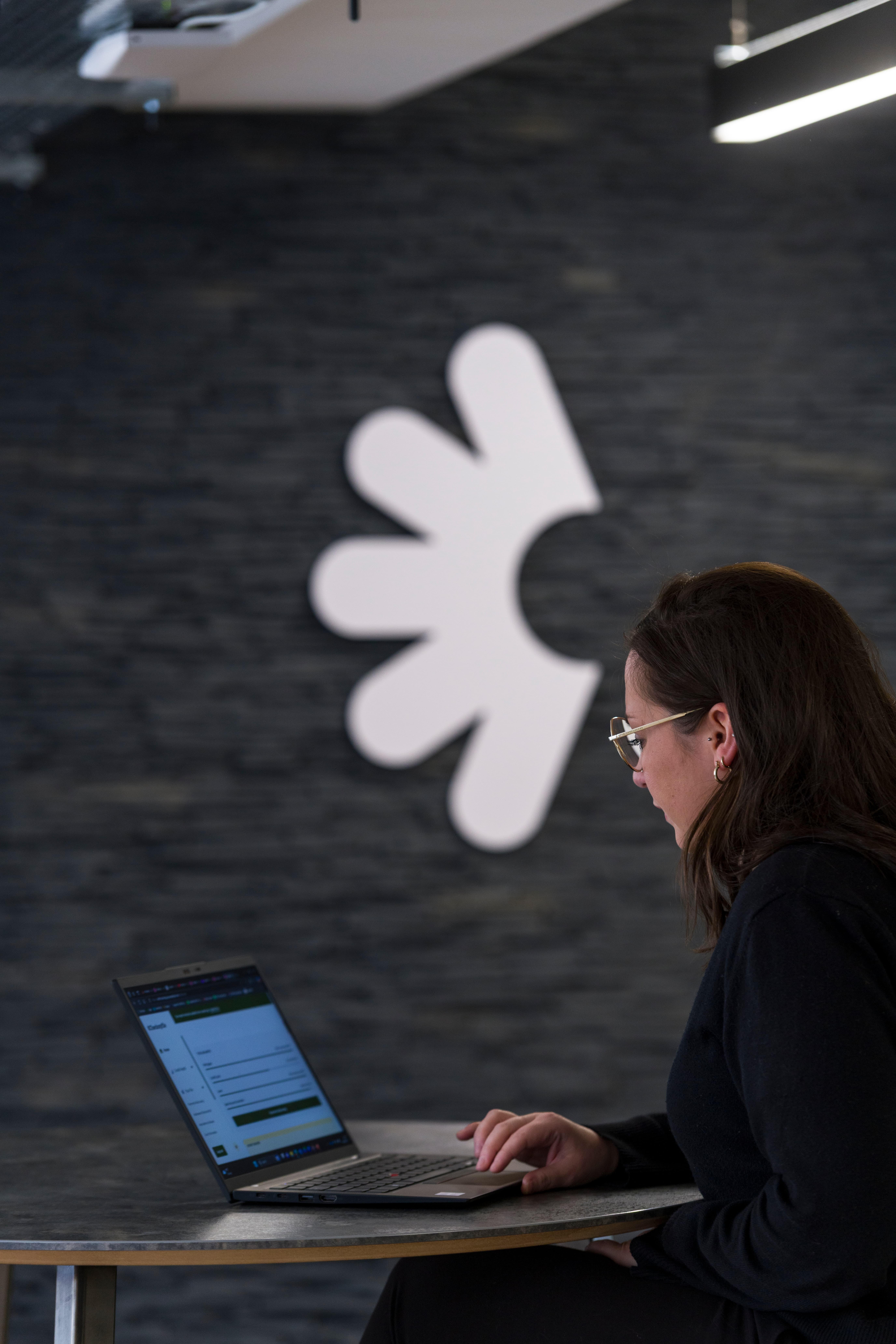 Person working on their laptop