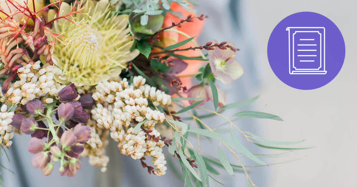 bouquet of flowers - funeral expenses and planning your own funeral