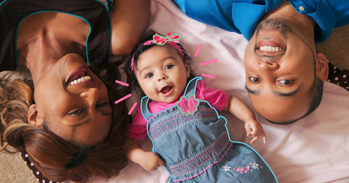 family lounging on bed - 6 baby items to stop spending money on