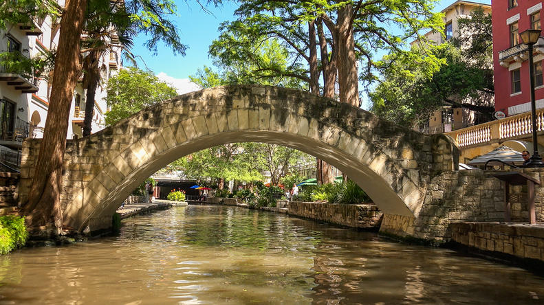 How Much Home Can Millennial Families Afford in These Top Cities? - A bridge at the San Antonio Riverwalk. 