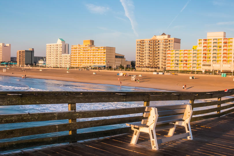 How Much Home Can Millennial Families Afford in These Top Cities? - Beach front apartment Buildings and hotels in Virginia Beach.