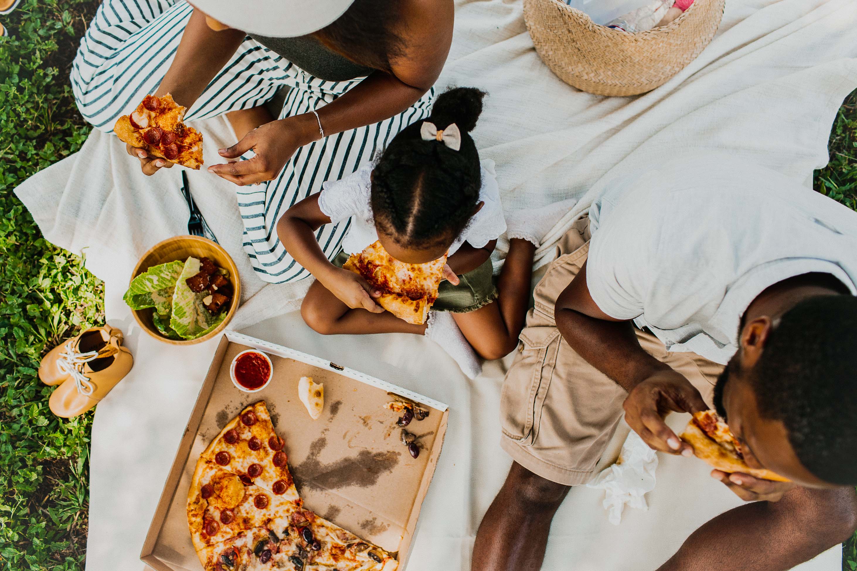 do I really need life insurance? - woman man and child picnicking outside