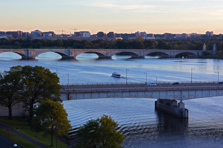 The Healthiest Cities in the United States for Families - Waterfront view of Alexandria, VA. 