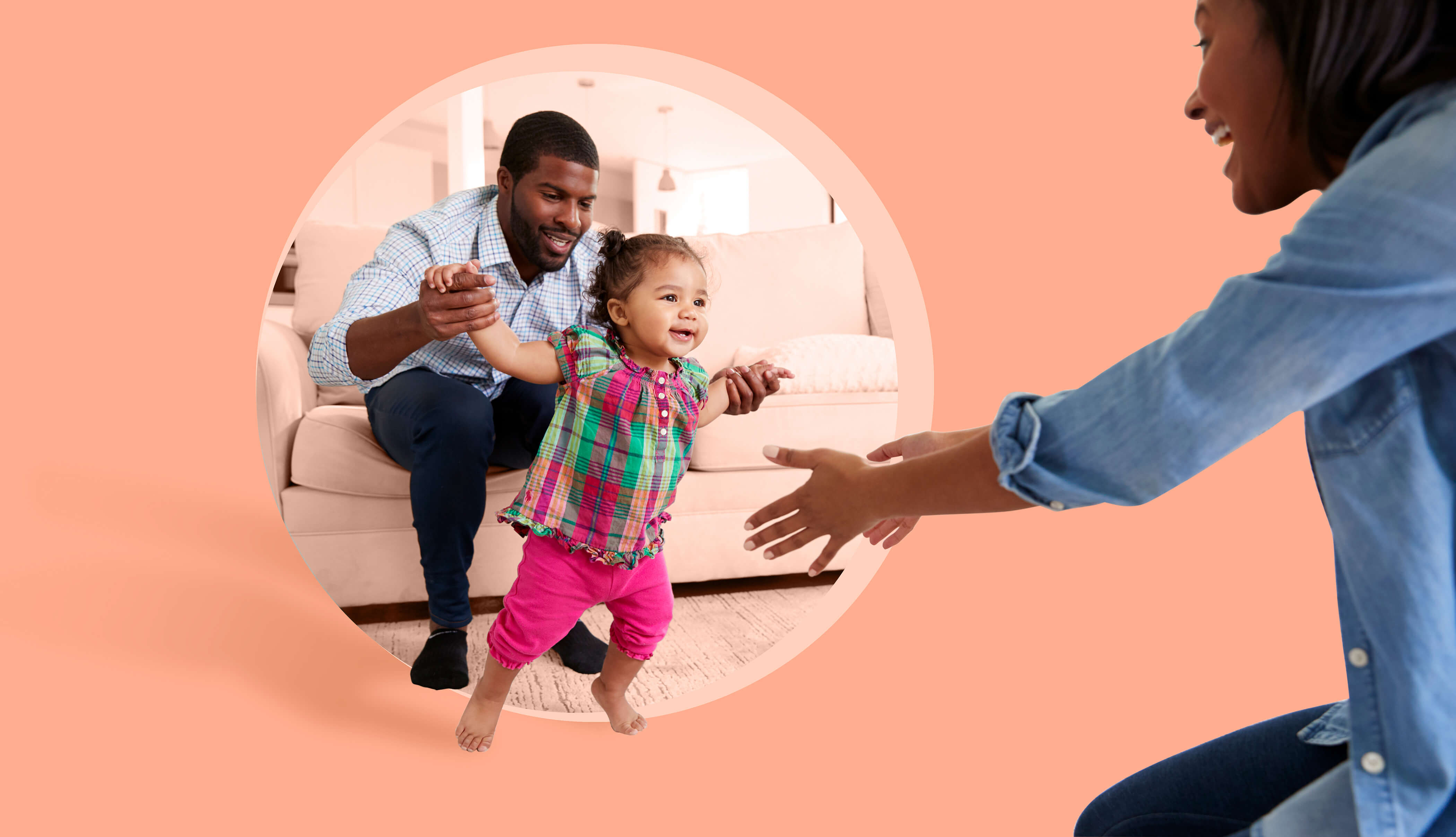 man and woman with toddler - how one real mom achieves work life balance