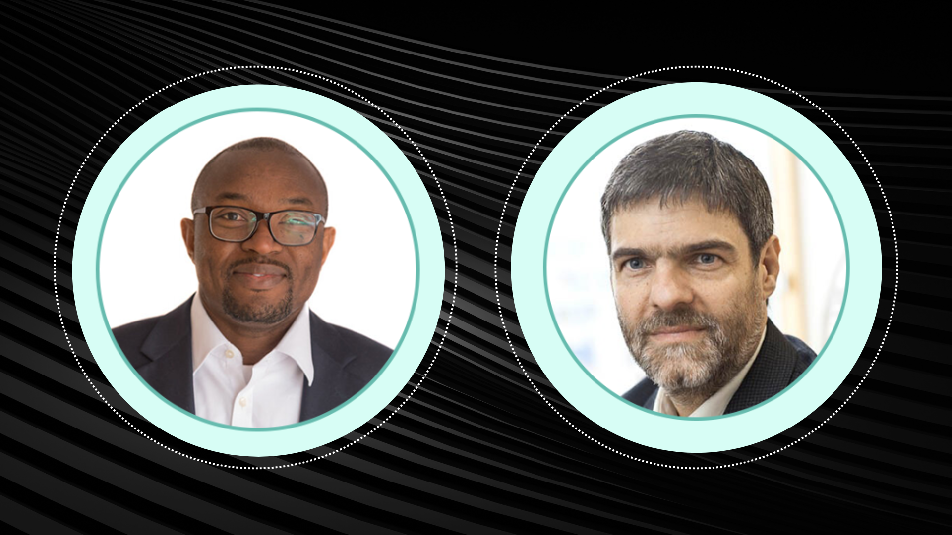 Headshots of Dr Imoh Ilevbare (left) and Dr Rob Phaal (right)