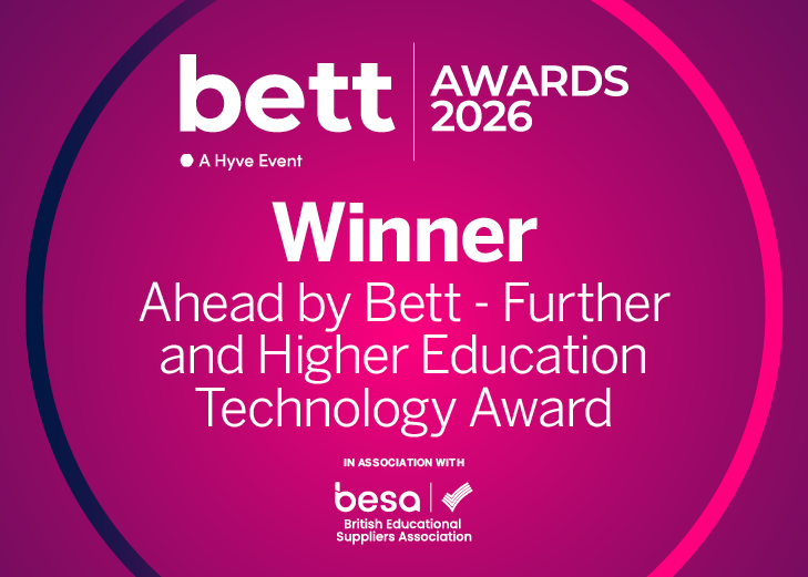 Bett Award 2026 Winner - Ahead by Bett - Further and Higher Education Technology Award