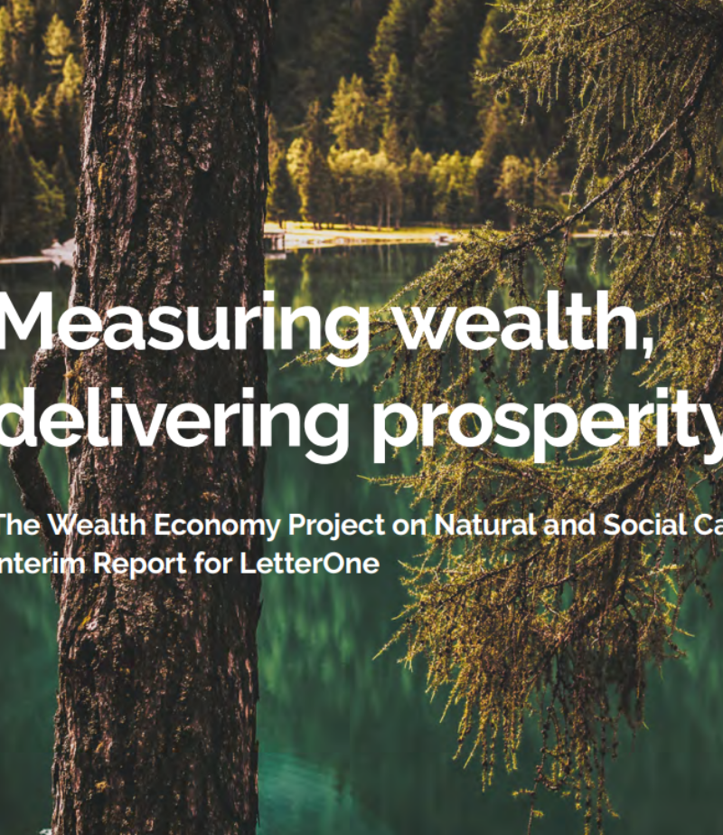 Measuring wealth, delivering prosperity