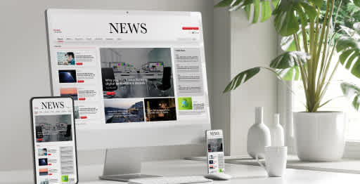 A desktop view of a news website