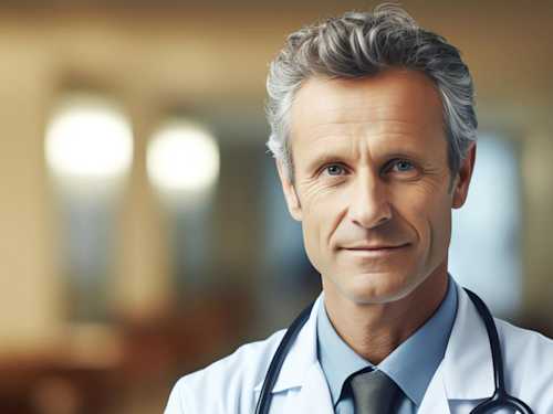 A doctor making a decision