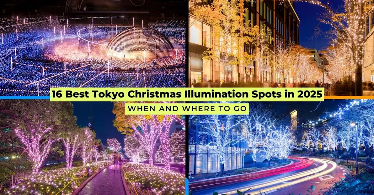 Tokyo glows with dazzling Christmas illuminations in 2025, showcasing vibrant lights along streets, parks, and festive displays.