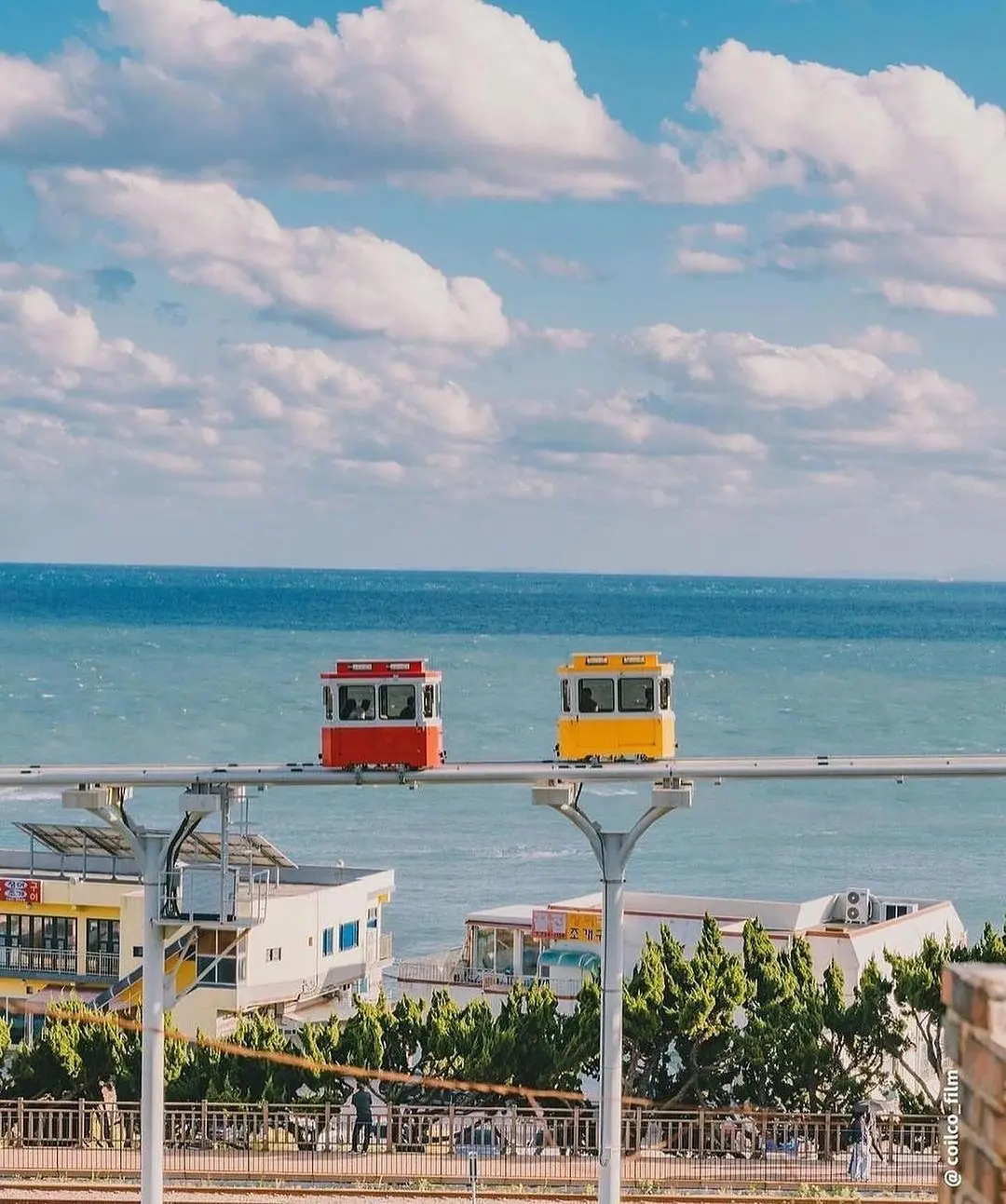 A Rail Car Ride Across The Coastline Of Busan-pelago