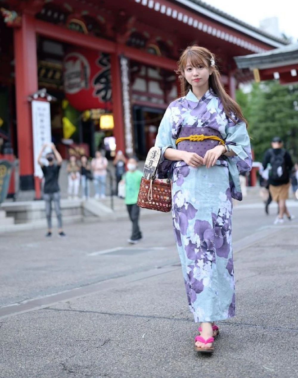 A woman wearing a traditional yukata in Japan-pelago