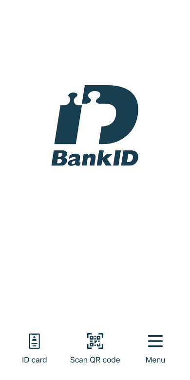 BankID app activation screen