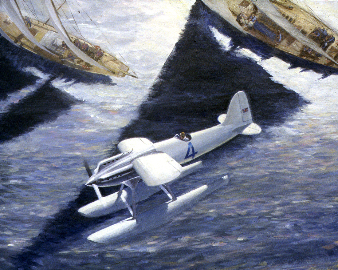 Above: The Supermarine S4, the first of R.J. Mitchell’s radical new designs of seaplanes, culminated in the S6b which eventually won the Schneider Trophy outright for Britain. The S4 crashed, but the concept eventually led to the Spitfire fighter.