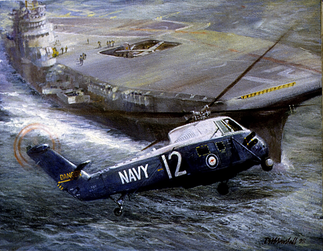 RAN Wessex 31B over HMAS Melbourne